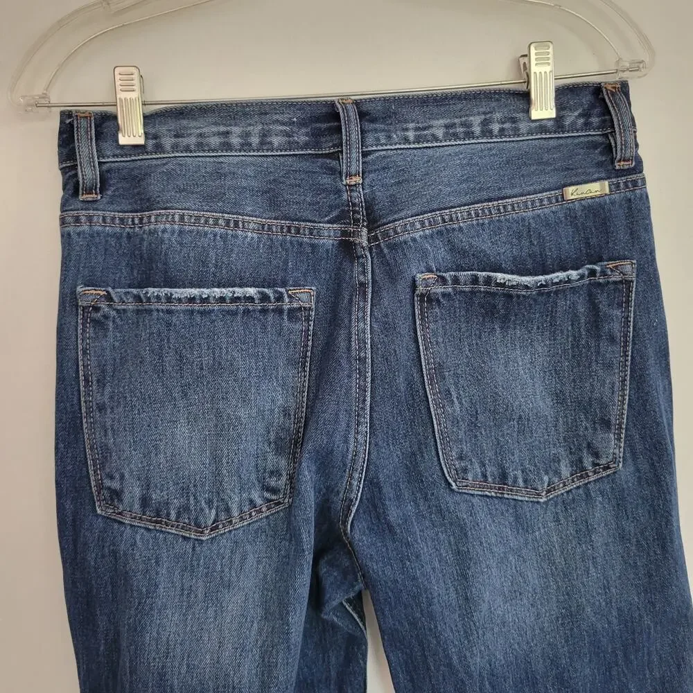KanCan Dixon Ultra High Rise 90's Boyfriend Jeans Ripped Distressed Women 7/27